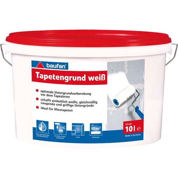 baufan Tapetengrund weiss 10 l