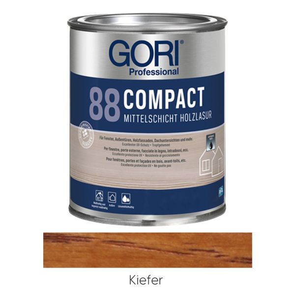 GORI 88 Compact Mittelschicht Holzlasur Kiefer 2,5l