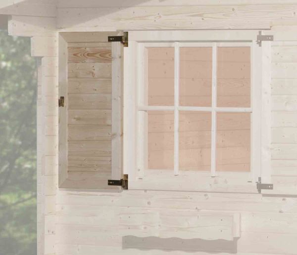 Weka Fensterladen 1-seitig für Fenster 91x91cm
