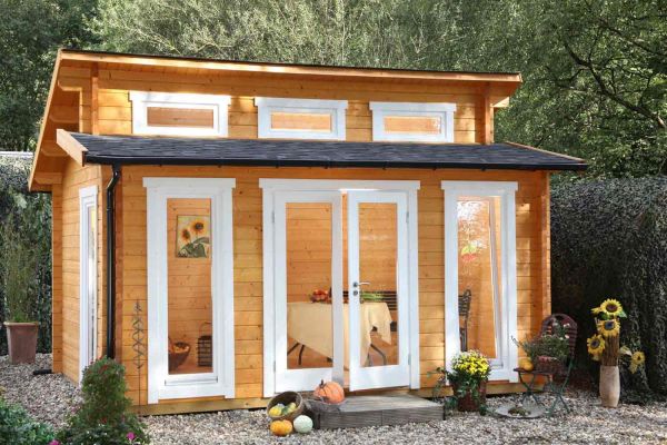 Wolff Finnhaus Gartenhaus Langeoog 58-B 440x320cm