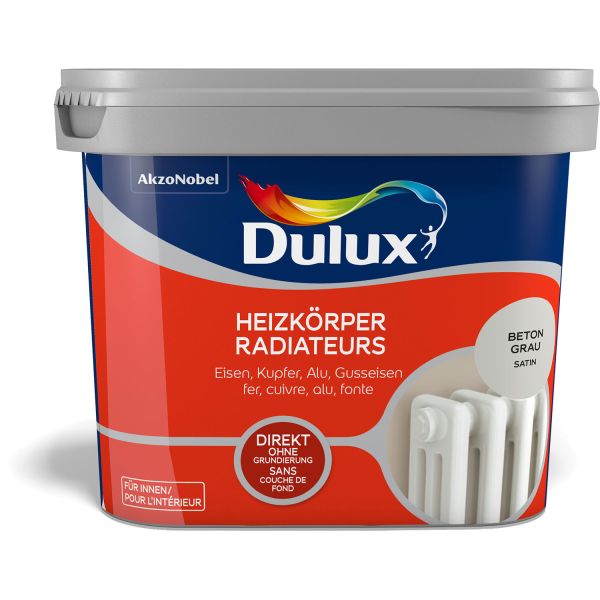 Dulux Fresh Up Heizkörperfarbe Satin Beton-Grau 750ml