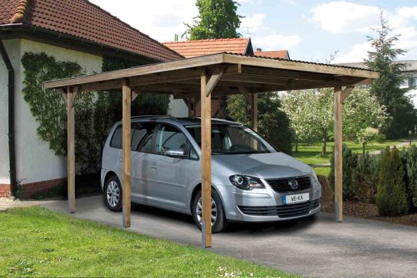 Weka Einzelcarport 606 Gr.1 | 300x500x235 cm