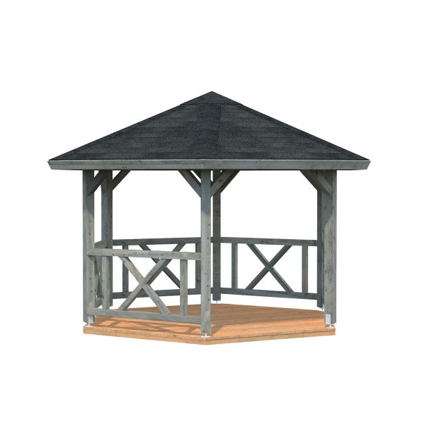 Palmako Pavillon Betty 9,9 m² grau
