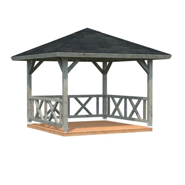 Palmako Pavillon Betty 9,0 m² grau