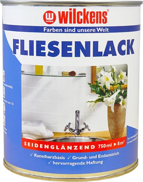 Wilckens Fliesenlack Weiß seidenglänzend 0,75l