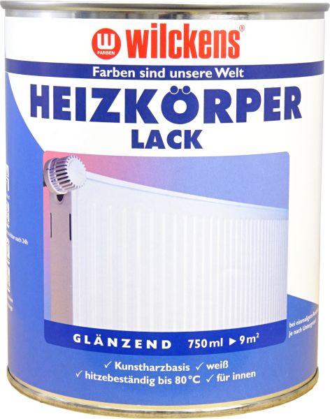 Wilckens Heizkörperlack Weiß glänzend 0,75l