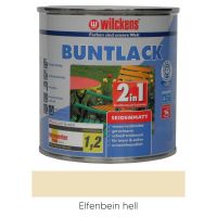 Wilckens Buntlack 2in1 seidenmatt RAL 1015 Hellelfenbein 0,75l
