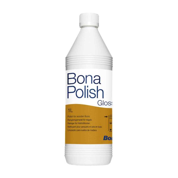 Bona Parkett Polish Pflegemittel 1l bringt Glanz und Schutz vor Verschleiß