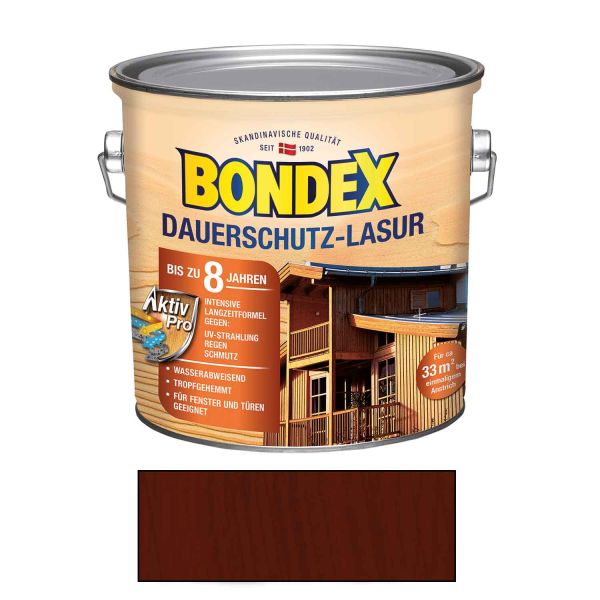 Bondex Dauerschutz-Lasur Rio Palisander 2,50l