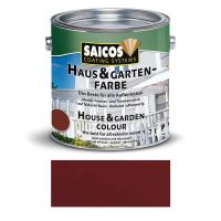 Saicos Haus & Gartenfarbe auf Naturöl-Basis Bordeauxrot 2,5l