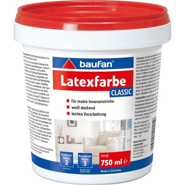 baufan Latexfarbe classic 750 ml