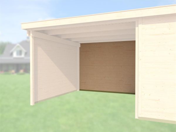 Weka Rückwand für Anbau 450 cm, 21mm für 225 natur