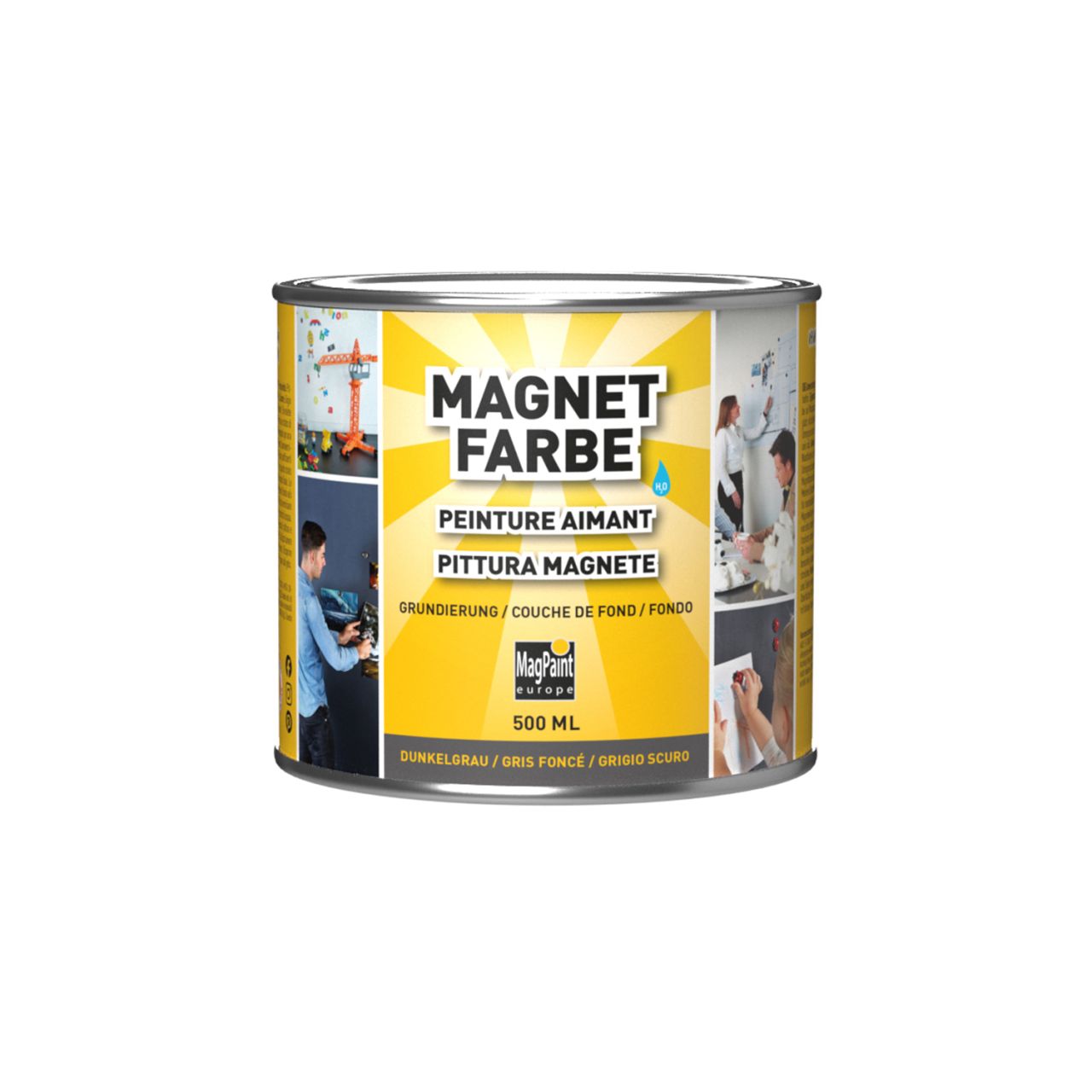 MagPaint Magnetfarbe Dunkelgrau 500ml""