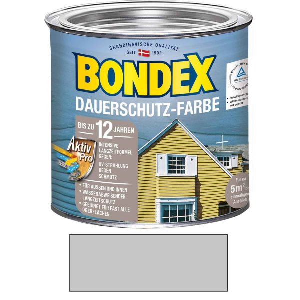 Bondex Dauerschutz-Farbe Silbergrau 2,50l