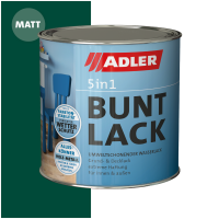 ADLER 5in1-Buntlack Matt Moosgrün RAL6005 0,375l