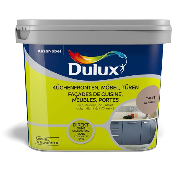 Dulux Fresh Up Küchen-, Möbel- und Türenfarbe Glänzend Taupe 750ml