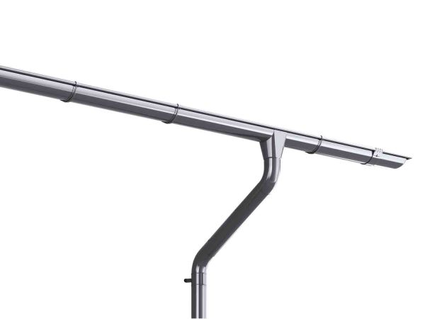 Weka Dachrinnenset | 2 x 4,5 m verzinkt