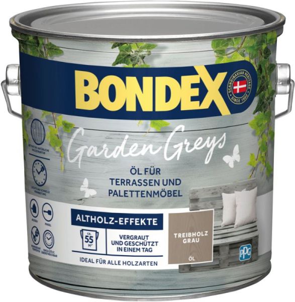 Bondex Garden Greys Öl Treibholz Grau 2,5l
