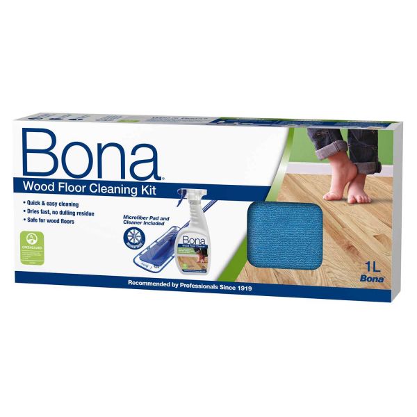 Bona Boden-Reinigungsset für Parkett & Holzböden inkl. Wischmopp und Reiniger