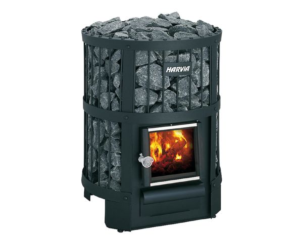 Wolff Finnhaus Ofen Holzbeheizt: Saunafass Legend 240 mit BimSchV-Kit