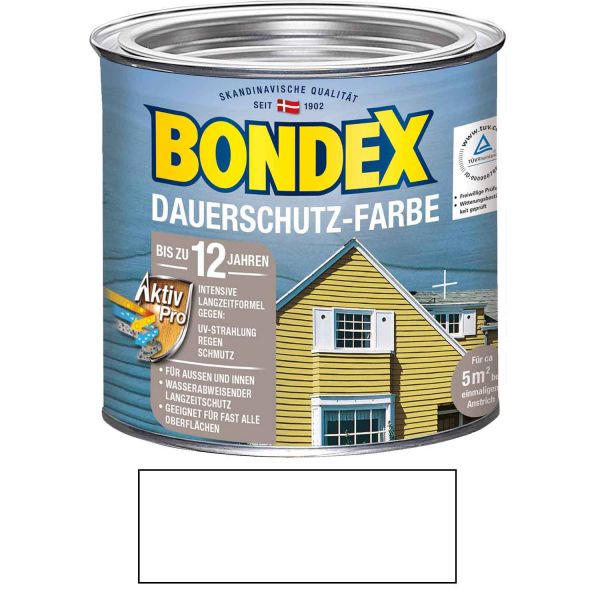 Bondex Dauerschutz-Farbe Schneeweiß 2,50l