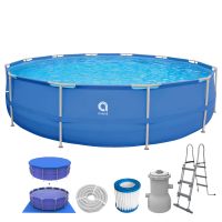 Avenli SteelSuper Komplettset 450x90cm Stahlrahmen Pool, blau