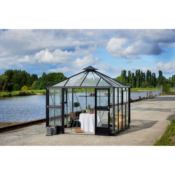 Juliana Gewächshaus Oase 8,8 m² Anthrazit | 3 mm Sicherheitsglas