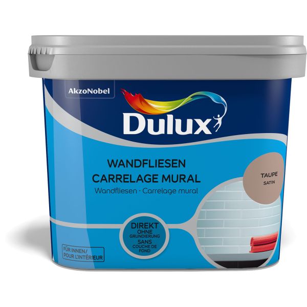 Dulux Fresh Up Wandfliesenfarbe Satin Taupe 750ml